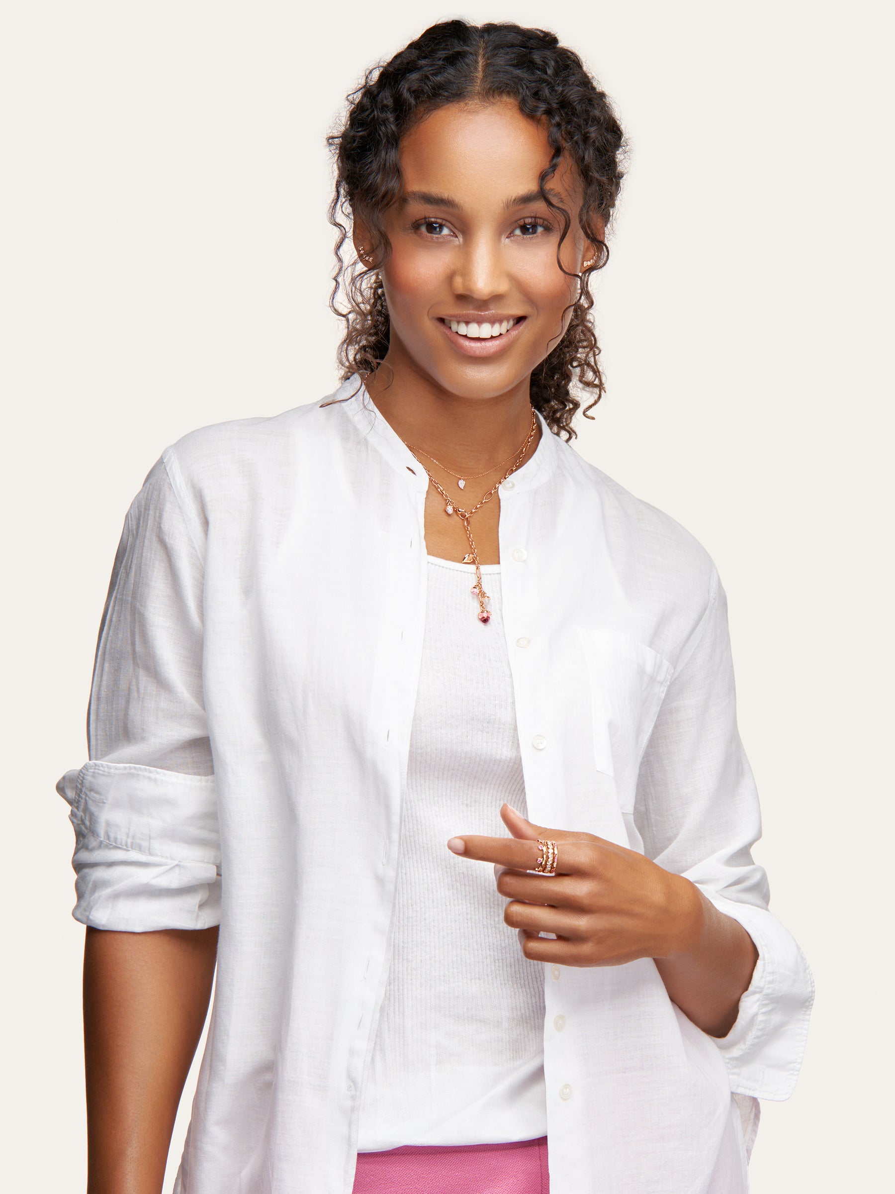 GYPSY Crown Brilliant Cut Ring in ‘Blush’