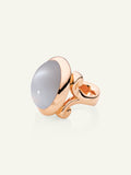 HIPPIE GLAM Large Ring with Grey Moonstone