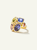 JULIA Ring with Fancy Tanzanites
