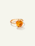 R-TUL-Man3.7-p-rg | TULIP Ring with Mandarin Garnet