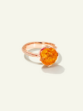R-TUL-Man4.1-p-rg | TULIP Ring with Mandarin Garnet