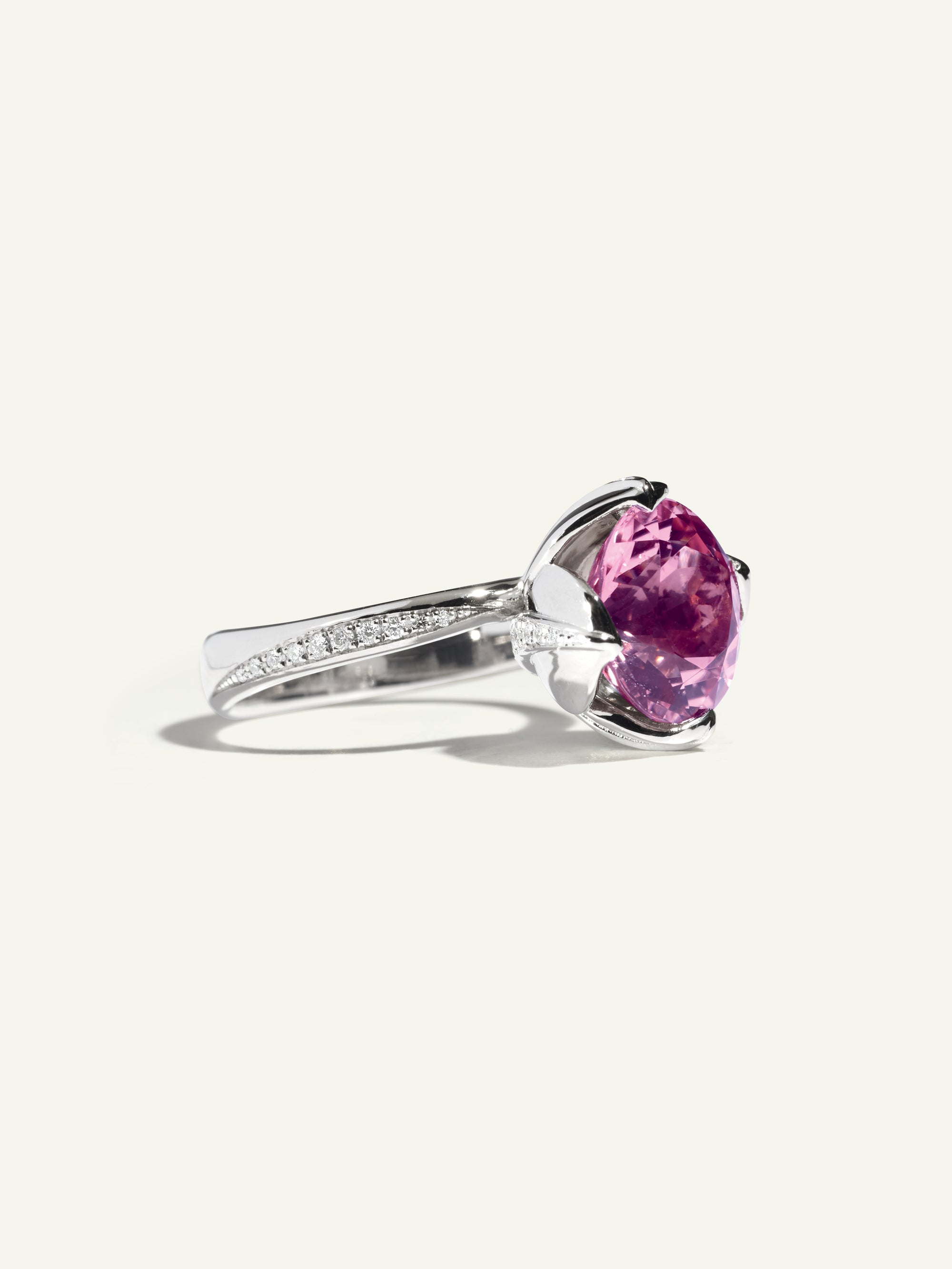 Ring TULIP Tourmaline rose Rose Tourmaline