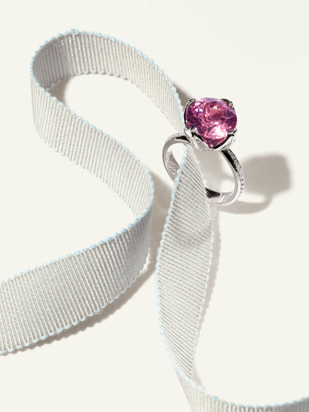 Ring TULIP Tourmaline rose Rose Tourmaline