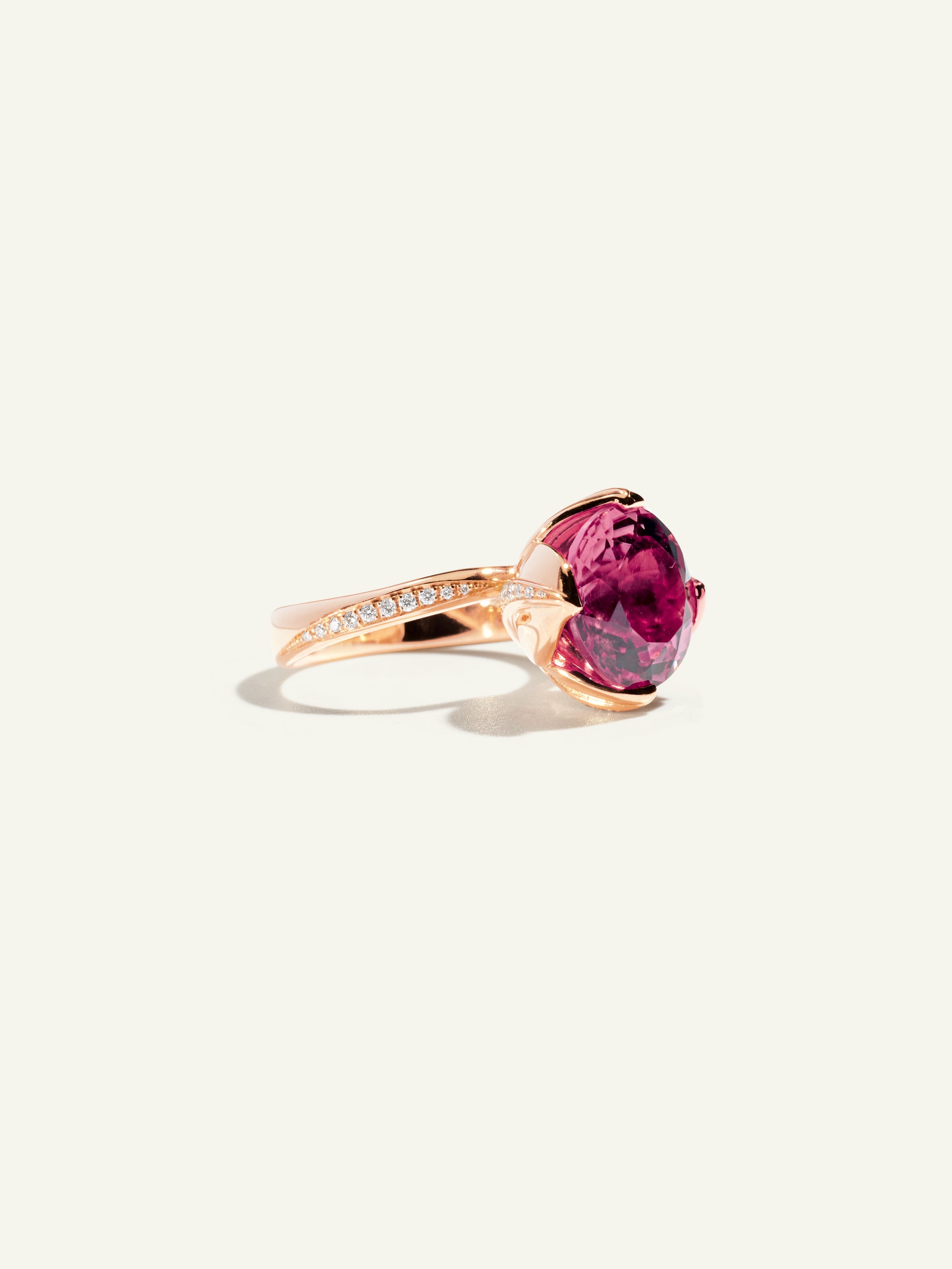 TULIP Ring mit Violettem Turmalin