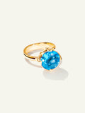 TULIP Ring Large mit Swiss Topas