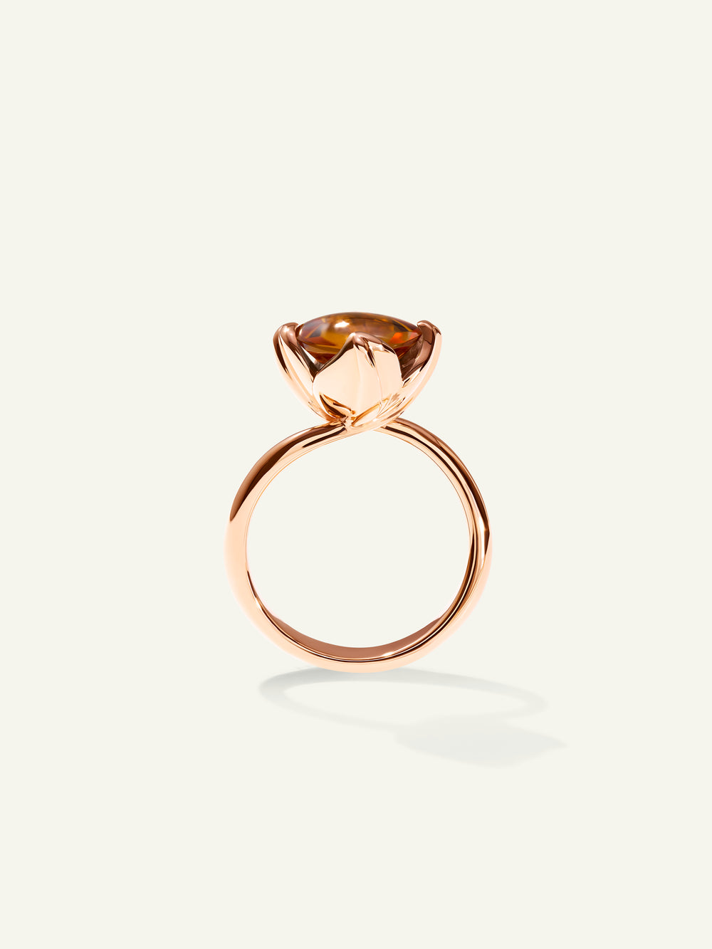 Ring TULIP small Citrine Palmeira