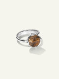 TULIP Ring Small with Smoky Quartz