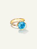 TULIP Ring Small mit Swiss Topas