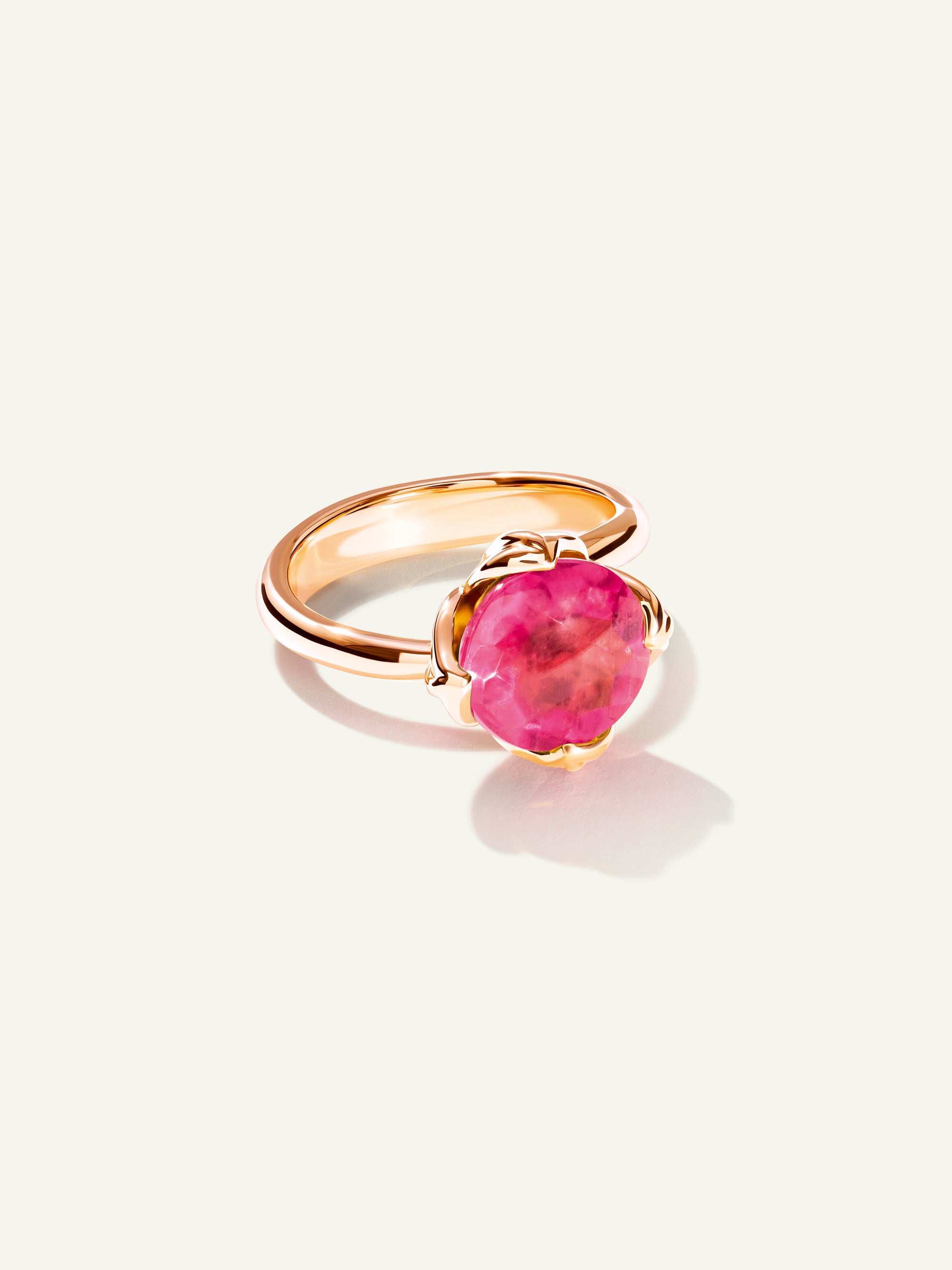 R-TUL-s-TuRo-rg | TULIP Ring Small with Tourmaline