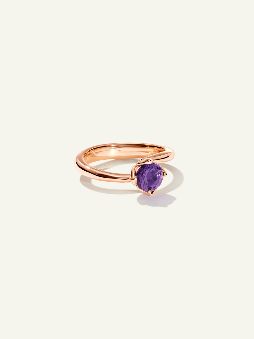 R-TUL-xs-Am-rg | TULIP Ring XS with Amethyst