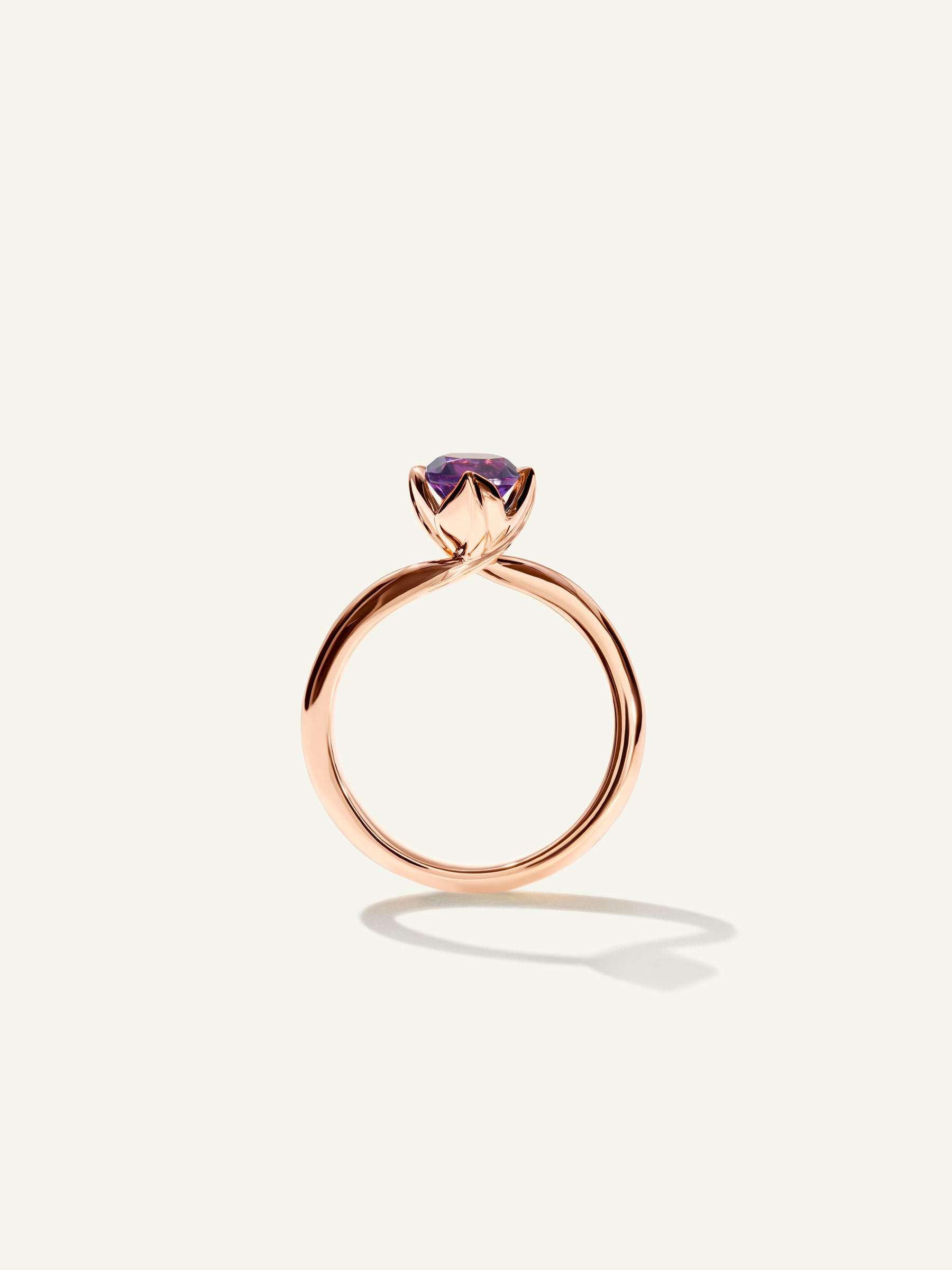 R-TUL-xs-Am-rg | TULIP Ring XS with Amethyst