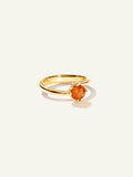 TULIP Ring XS mit Mandarin Granat