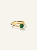 TULIP Ring XS mit grünem Turmalin