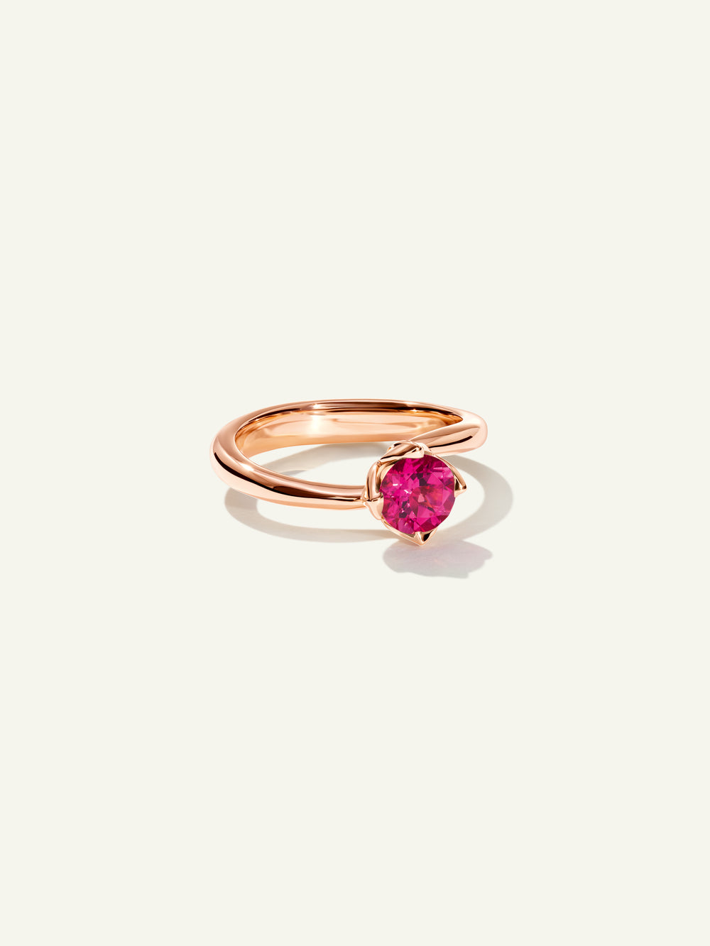 TULIP Ring XS mit Rosa Turmalin
