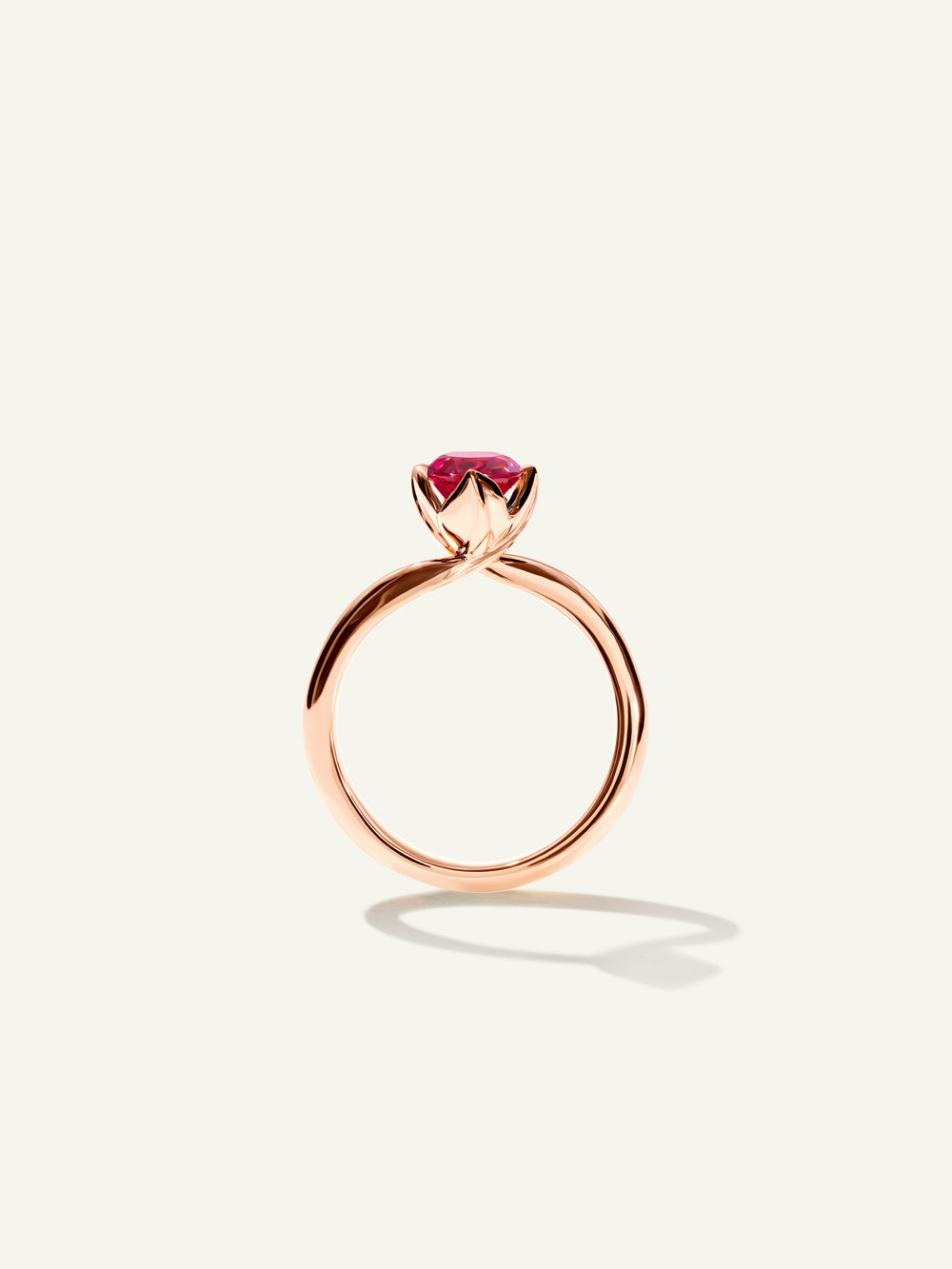 TULIP Ring XS mit Rosa Turmalin