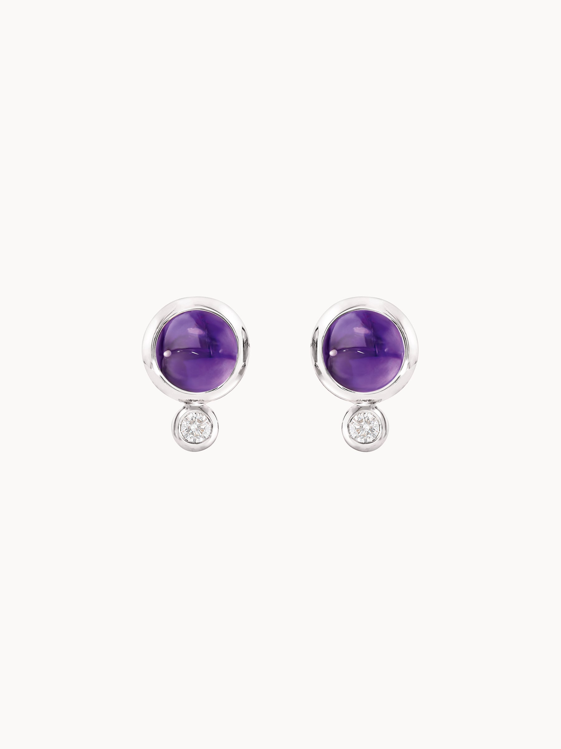 Ohrringe BOUTON Amethyst / Classic