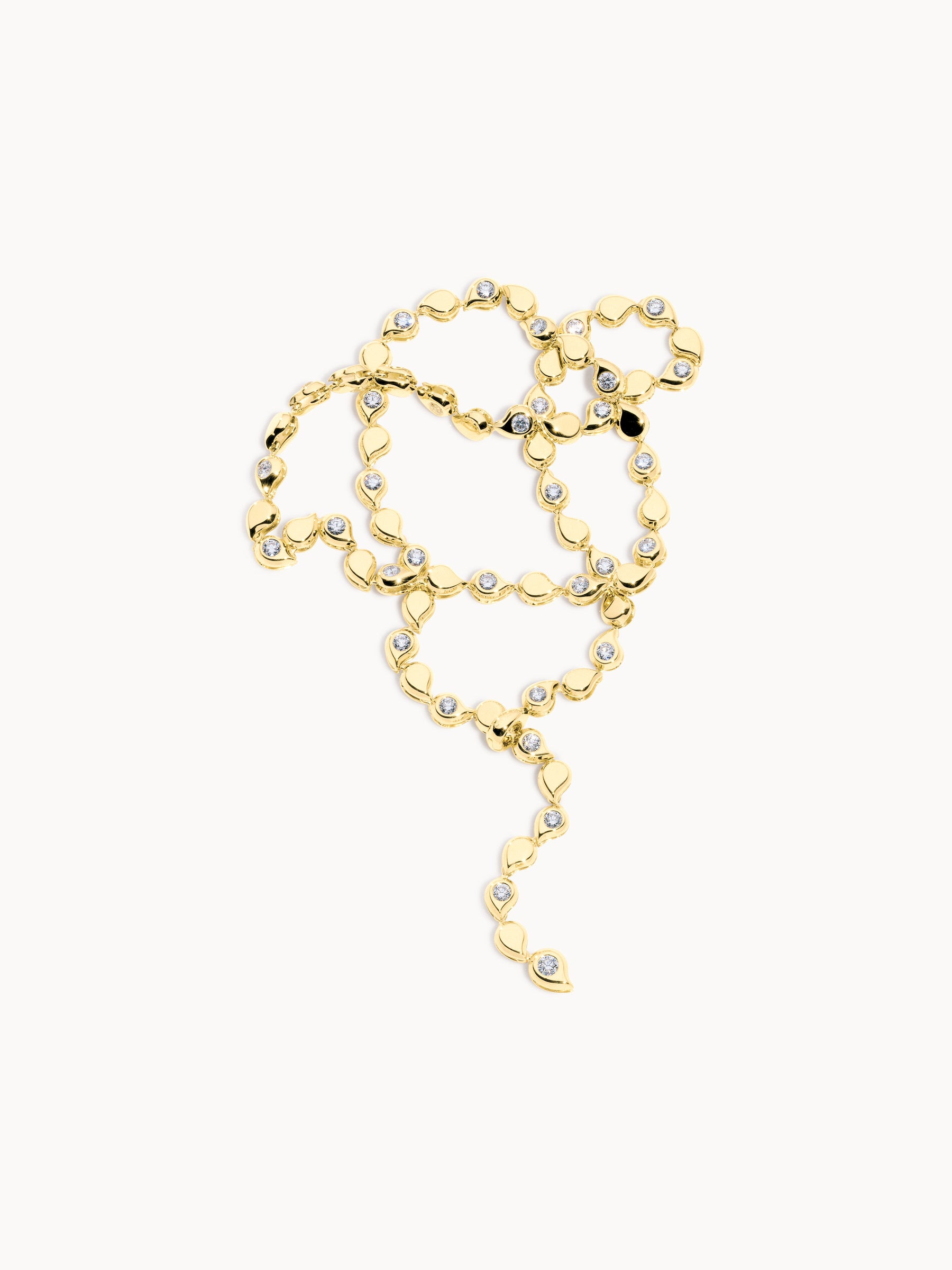 SNOWFLAKES Alternating Rivière Collier Necklace in ‘Classic’